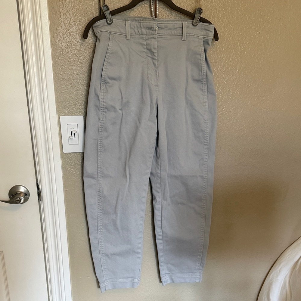 Banana Republic Light Gray Barrel Leg jeans